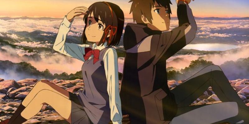 Hai nhân vật chính của tựa anime Your Name